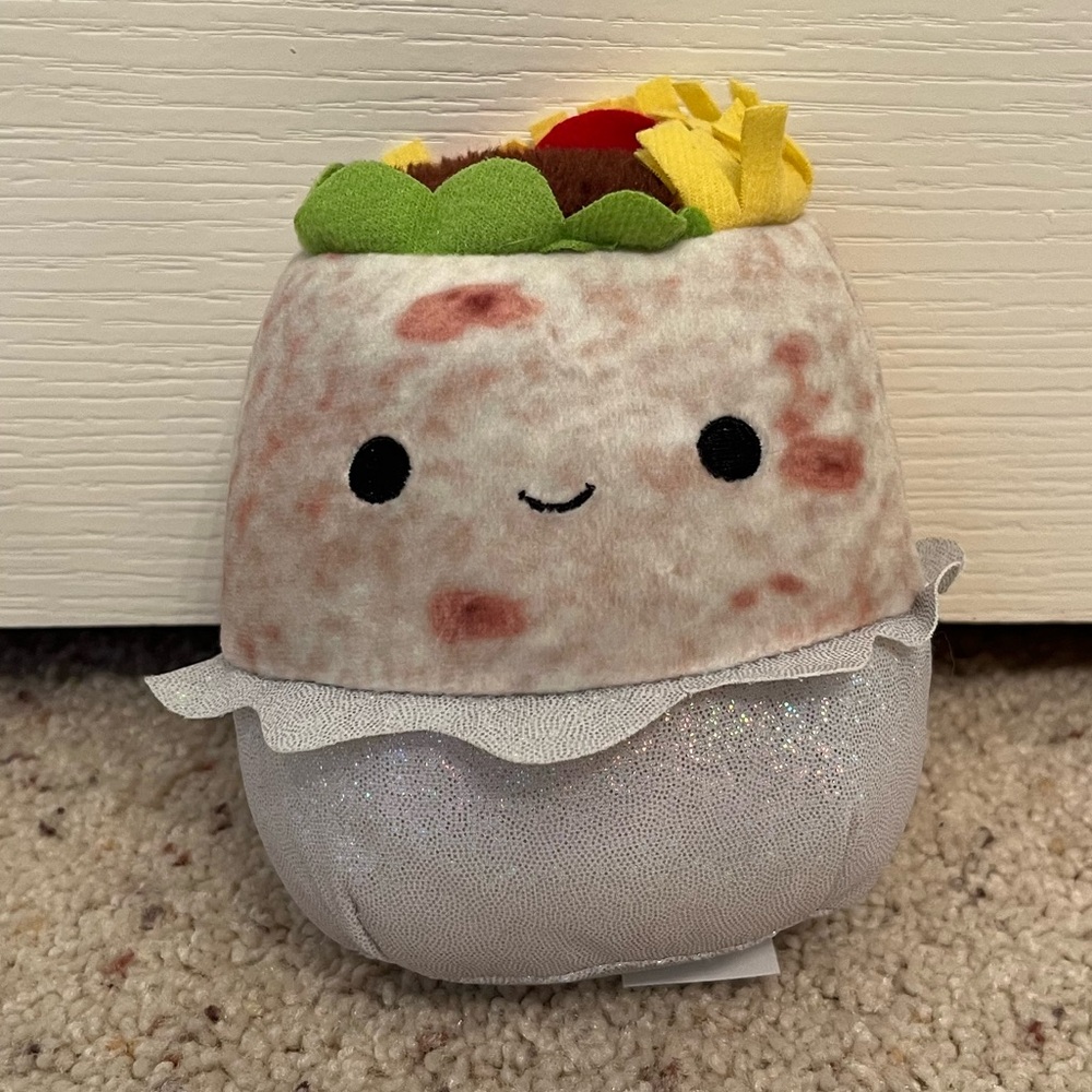 Squishmallow Bernardo 5" plush burrito with foil Jazwares